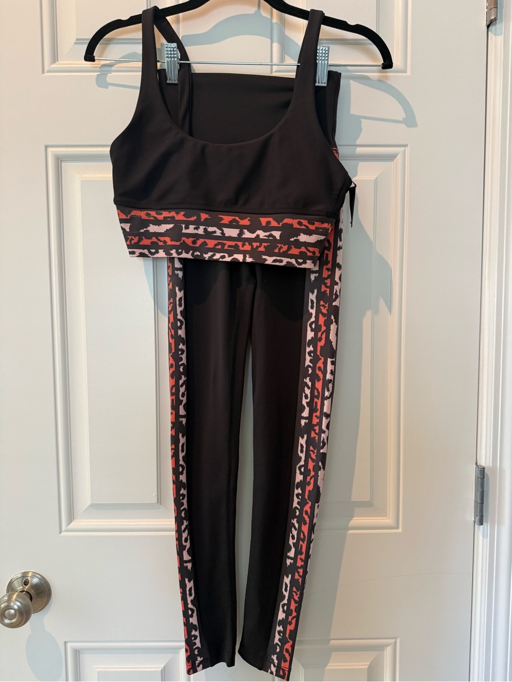 Beach Riot Black Leggings and Crop Top SET top SMALL bottoms XS